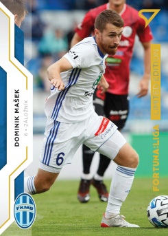 Dominik Masek Mlada Boleslav SportZoo FORTUNA:LIGA 2020/21 Gold Limited /99 #129